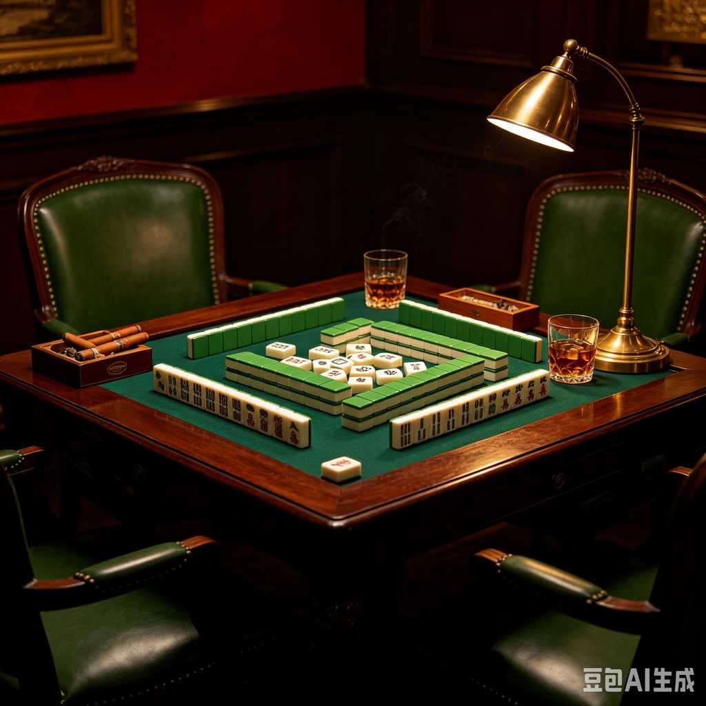 classic oriental board game mahjong